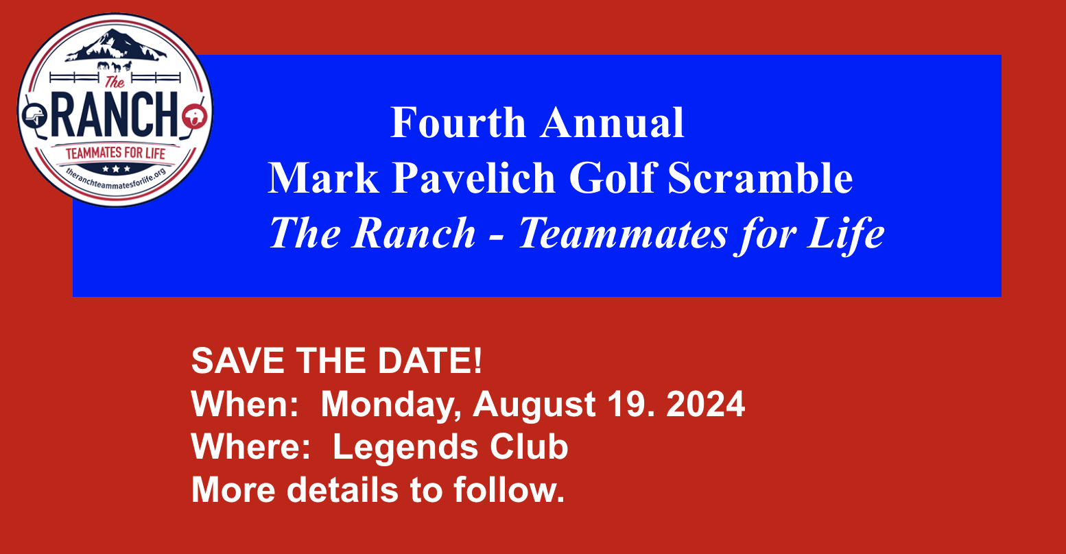 Save the Date! 2024 Fourth Annual Mark Pavelich Golf Scramble The